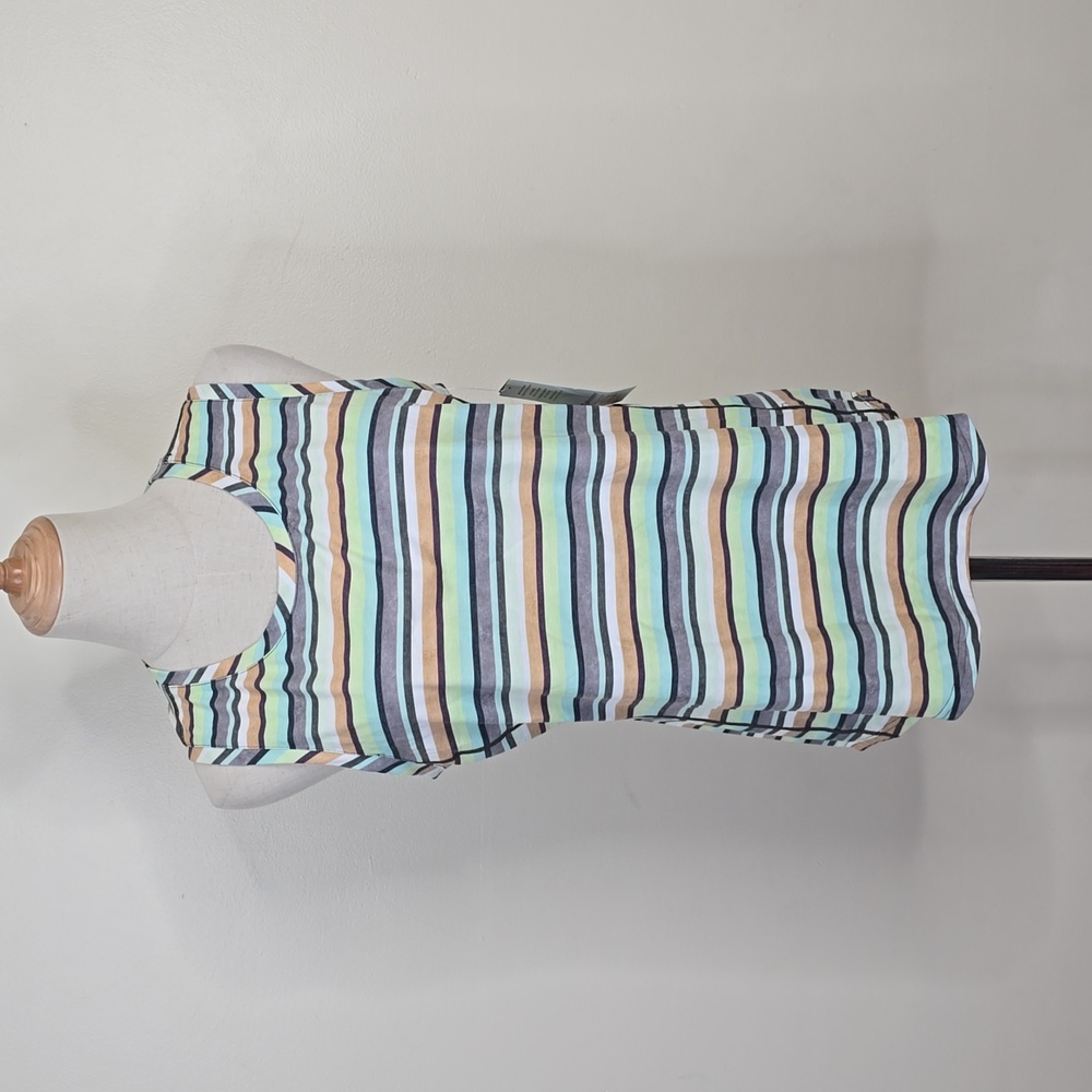 NEW Title Nine Vibe Tank Top - Hanalei Stripe Print L